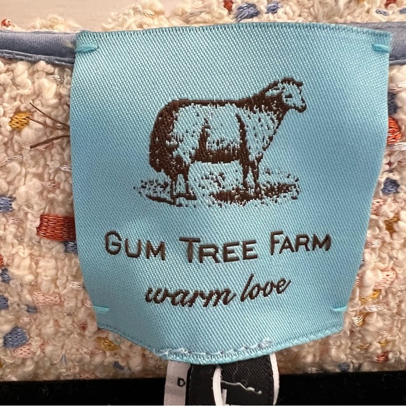 Gum Tree Farm sweater with ribbon trim - Picture 2 of 4